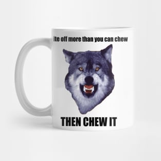 Courage Wolf Mug